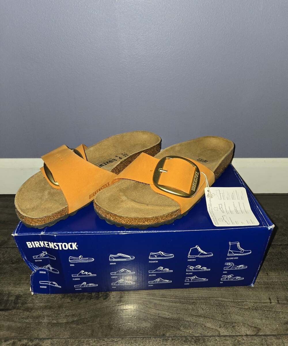 New Birkenstock Madrid big buckleburnt orange size 40